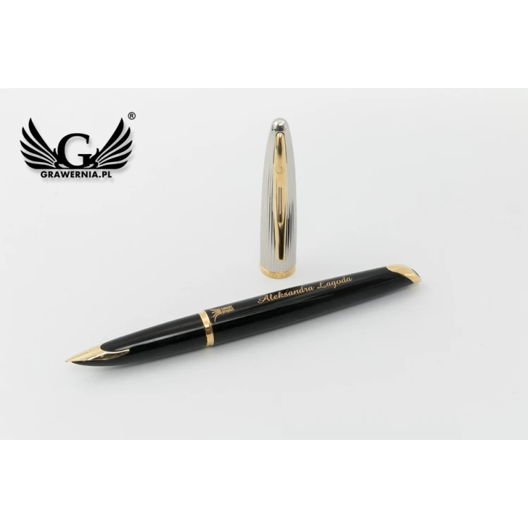 Ewiges Füllfederhalter WATERMAN Carene Deluxe Schwarz GT - WAT017