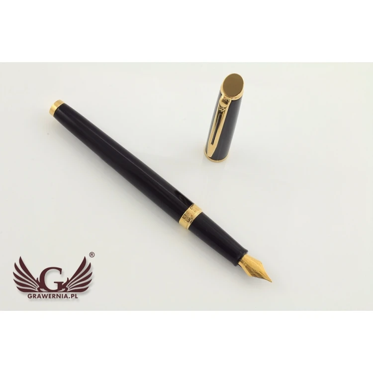 Ewiges Füllfederhalter WATERMAN HEMISPHERE - Mars Schwarz GT - WAT029