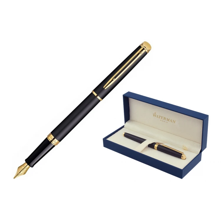 Ewiges Füllfederhalter WATERMAN HEMISPHERE - Mattschwarz GT - WAT027