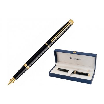Ewiges Füllfederhalter WATERMAN HEMISPHERE - Mars Schwarz GT - WAT029