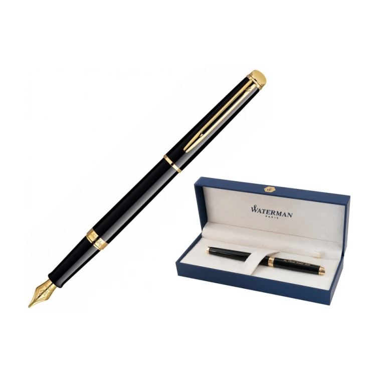 Ewiges Füllfederhalter WATERMAN HEMISPHERE - Mars Schwarz GT - WAT029