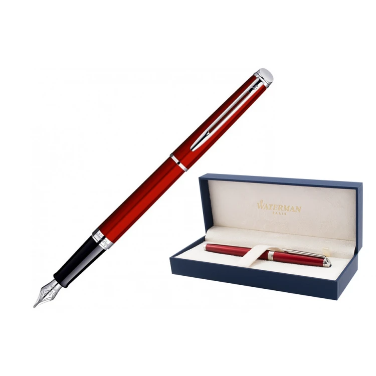 Ewiges Füllfederhalter WATERMAN HEMISPHERE - rote Lack CT - WAT012