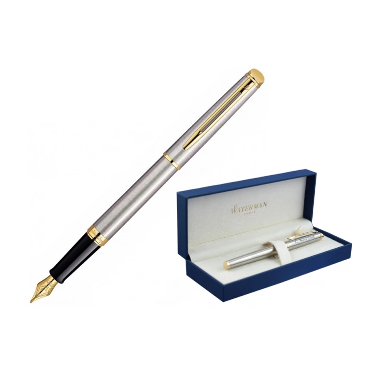 Ewiges Füllfederhalter WATERMAN HEMISPHERE - Satinstahl GT - WAT024