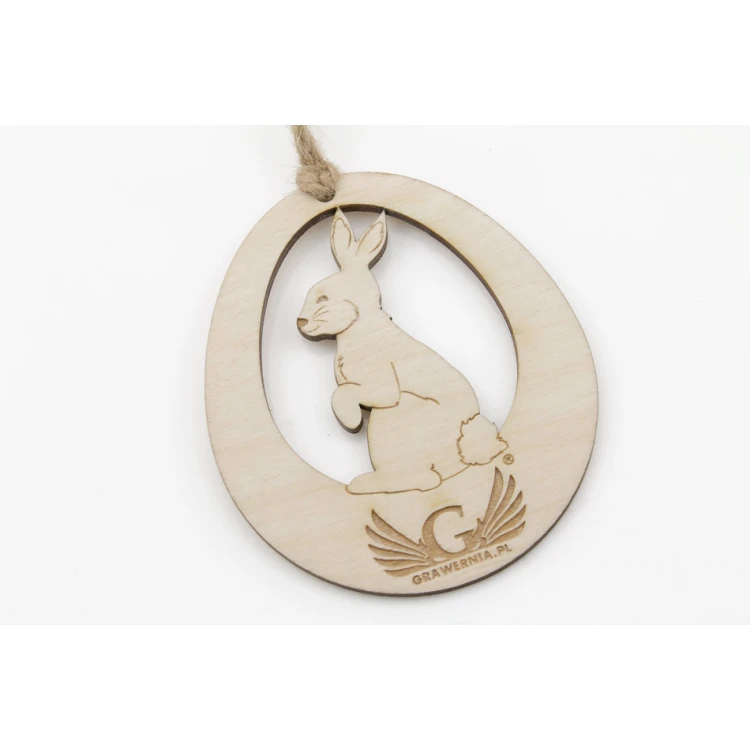 Osterhase Dekoration Größe 76x90mm - individuelle Gravur - BDR028