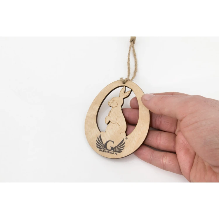 Osterhase Dekoration Größe 76x90mm - individueller Druck - BDR029