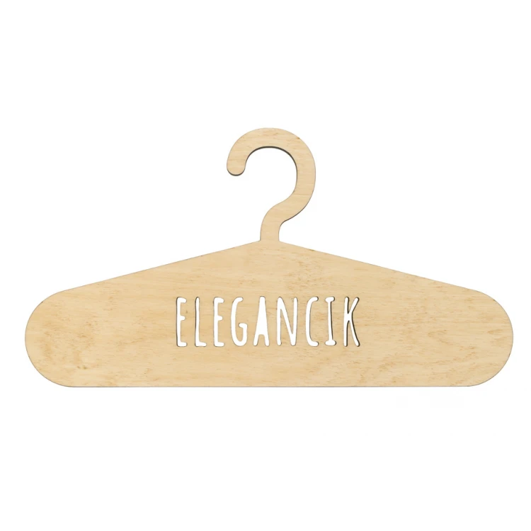 Laser-geschnittener Holzkleiderbügel - Elegancik - WIS010