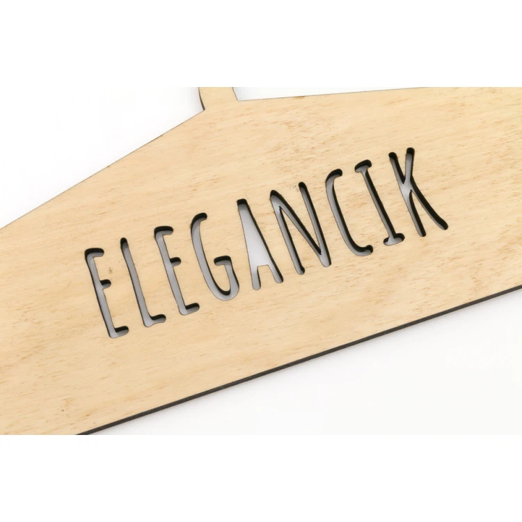 Laser-geschnittener Holzkleiderbügel - Elegancik - WIS010