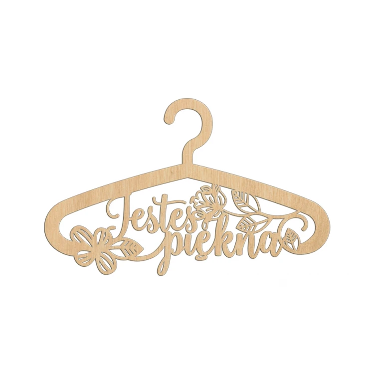 Hochzeitsbügel - Du bist schön - Lasergeschnitten - WIS004