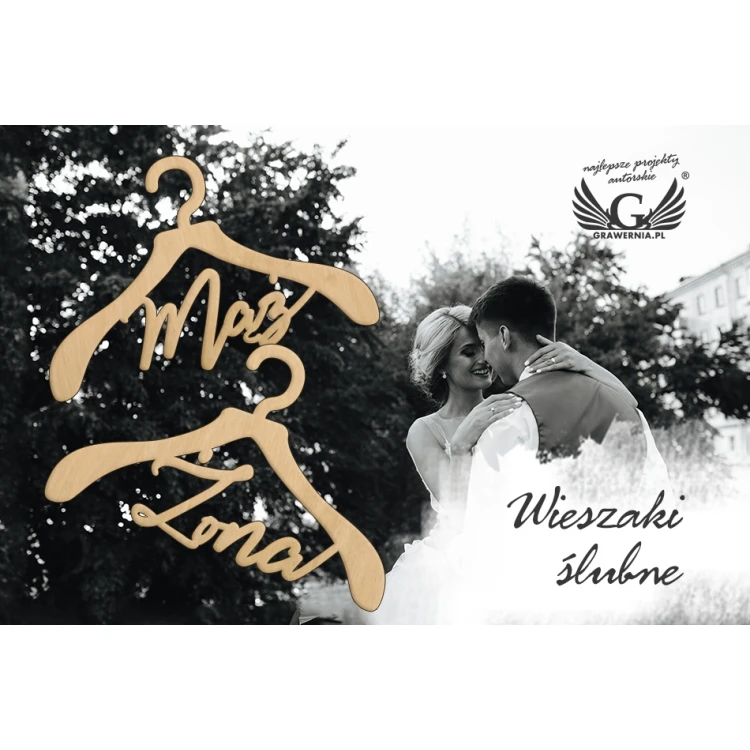 Hochzeitshänger Mann und Frau - Lasergeschnitten - WIS001