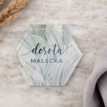 Hochzeitsetiketten aus transparentem Plexiglas mit UV-Druck - WIN012