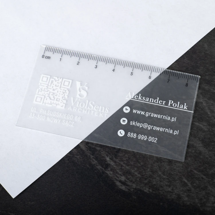 Satinierte, gefrostete Visitenkarten - WIZ046 - farbiger UV-Druck