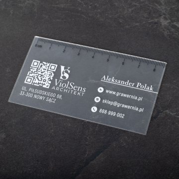 Satinierte, gefrostete Visitenkarten - WIZ046 - farbiger UV-Druck