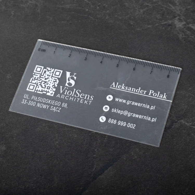 Satinierte, gefrostete Visitenkarten - WIZ046 - farbiger UV-Druck