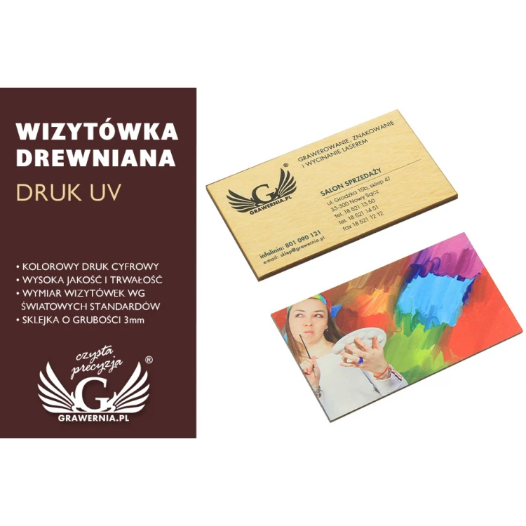 Holzvisitenkarten - Digitaler UV-DRUCK
