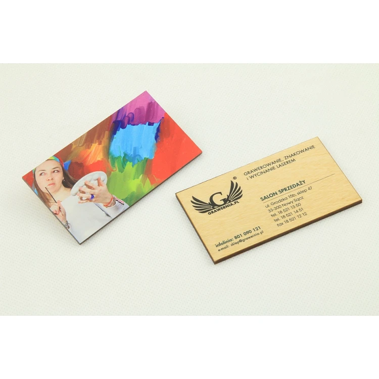 Holzvisitenkarten - Digitaler UV-DRUCK