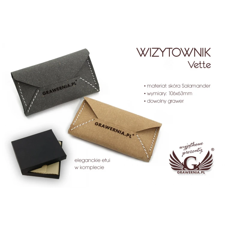 Visitenkartenhalter Vette mit individueller Gravur - WZ021