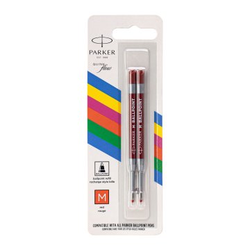 Parker QUINKFLOW Economy Kugelschreibermine - Größe M (mittel) - rote Tinte - WKP009