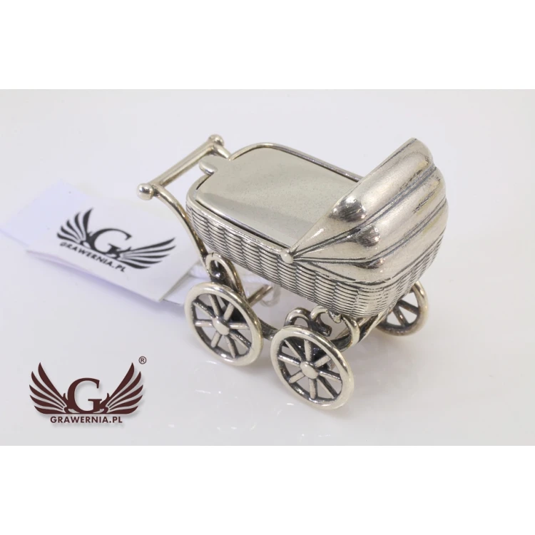 SILBERNER WAGEN - Andenken an die Heilige Taufe - Silber - Modell SRB009