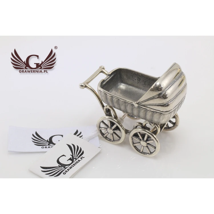 SILBERNER WAGEN - Andenken an die Heilige Taufe - Silber - Modell SRB009