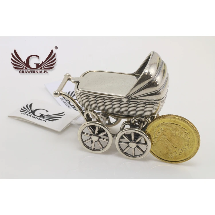 SILBERNER WAGEN - Andenken an die Heilige Taufe - Silber - Modell SRB009