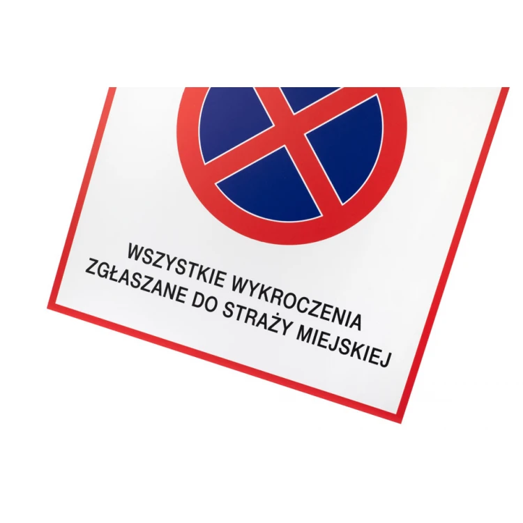 Parkverbot vor dem Tor - Schild Größe 490x900mm - PVC - farbiger UV-Druck - TAB432