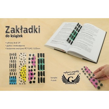 Lesezeichen Set 4 Stück - Abstraktion - Digitaler UV-Druck - ZAK004