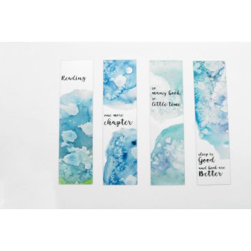 Lesezeichen Set 4 Stück - Aquarelle - Digitaler UV-Druck - ZAK005