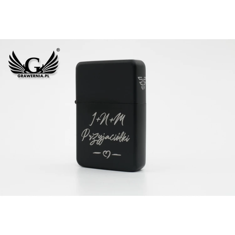Feuerzeug Tasman Black Spray - TAS003