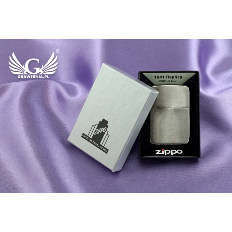 ZIPPO Feuerzeug 1941 Replica Gebürstetes Chrom - ZIP051