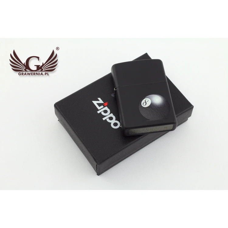 ZIPPO Feuerzeug 8-Ball Black Matte - ZIP034