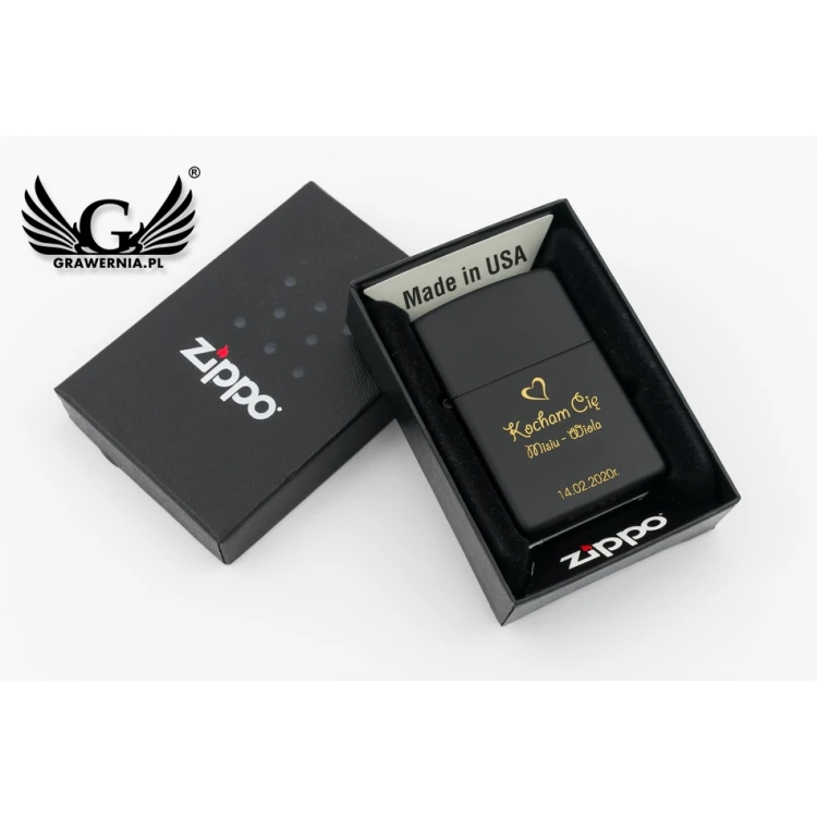 ZIPPO Feuerzeug Black Matte - ZIP030