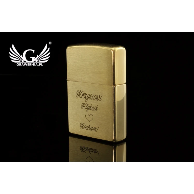 Zippo Feuerzeug Brushed Brass - ZIP053