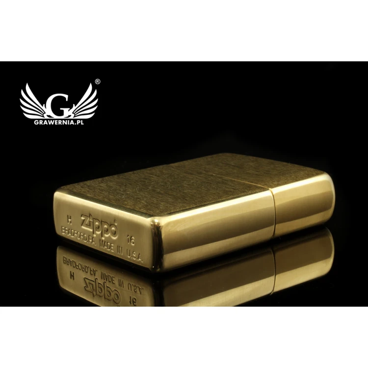 Zippo Feuerzeug Brushed Brass - ZIP053