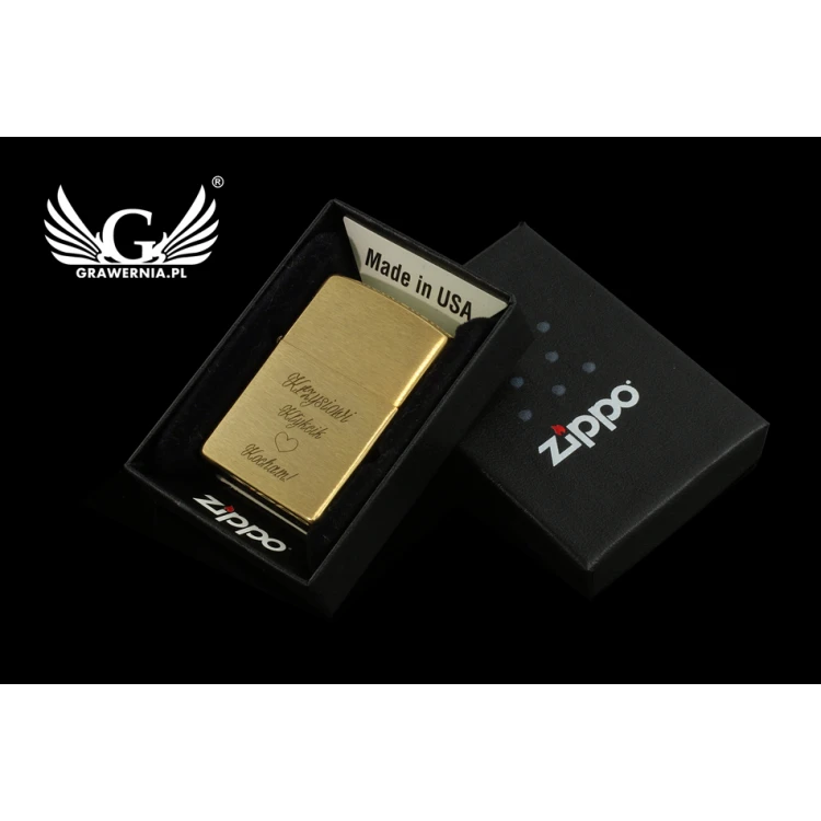 Zippo Feuerzeug Brushed Brass - ZIP053