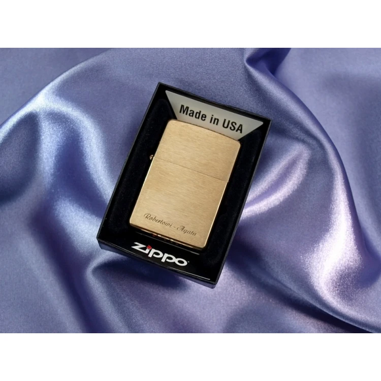 Zippo Feuerzeug Brushed Brass - ZIP053