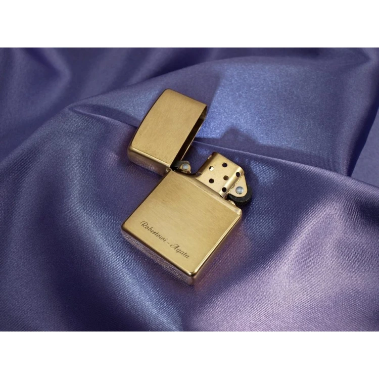 Zippo Feuerzeug Brushed Brass - ZIP053