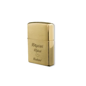 Zippo Feuerzeug Brushed Brass - ZIP053