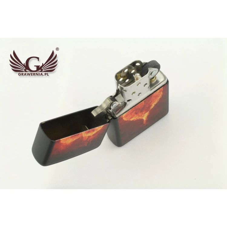 Zippo Feuerzeug Burning Heart Black Matte - ZIP017