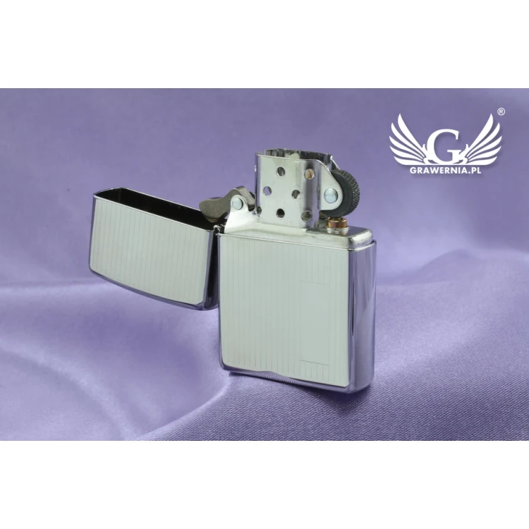 ZIPPO Feuerzeug Engine Turned High Polish Chrome - ZIP013