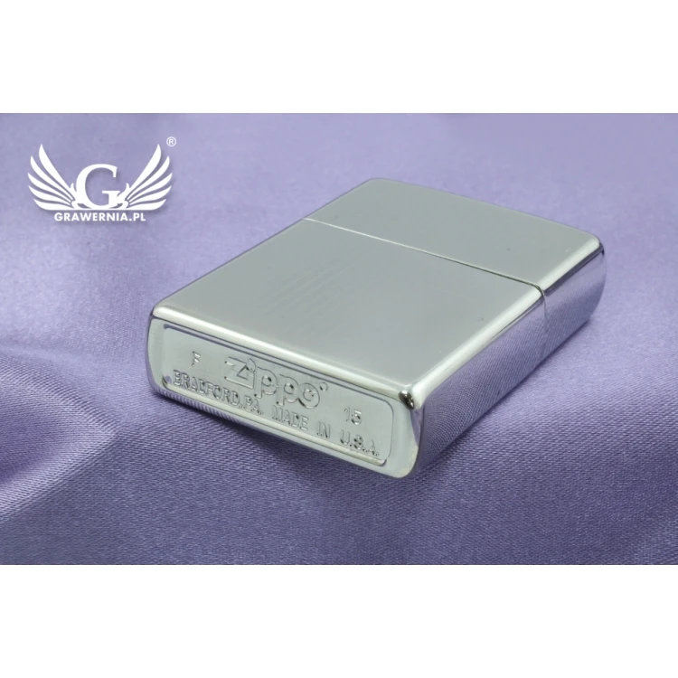 ZIPPO Feuerzeug Engine Turned High Polish Chrome - ZIP013