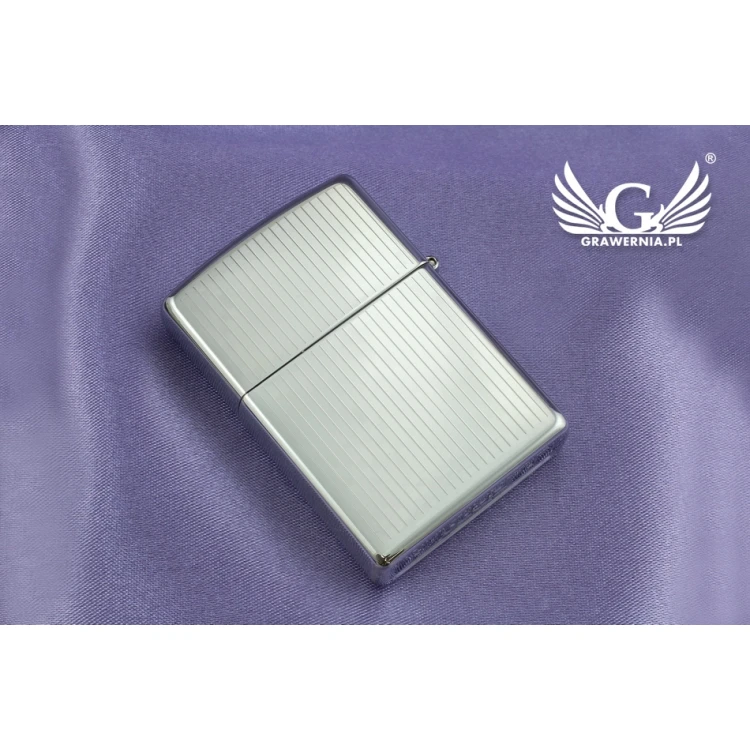 ZIPPO Feuerzeug Engine Turned High Polish Chrome - ZIP013