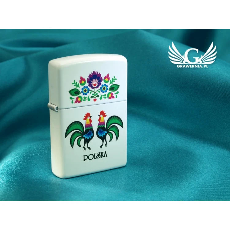 ZIPPO Feuerzeug Folklore Weiß Matt - ZIP006