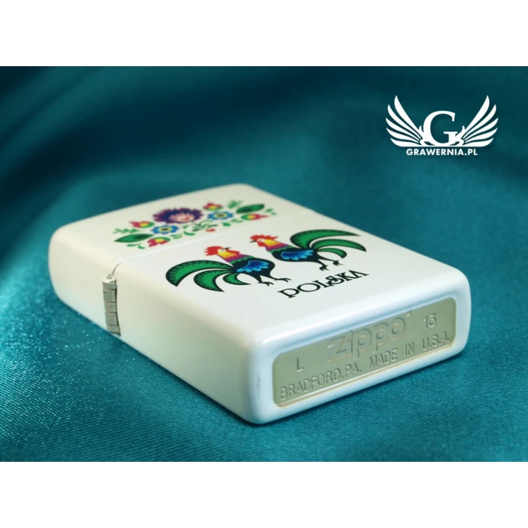 ZIPPO Feuerzeug Folklore Weiß Matt - ZIP006
