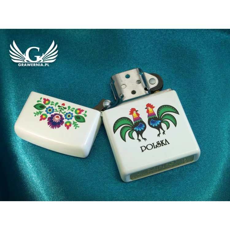ZIPPO Feuerzeug Folklore Weiß Matt - ZIP006