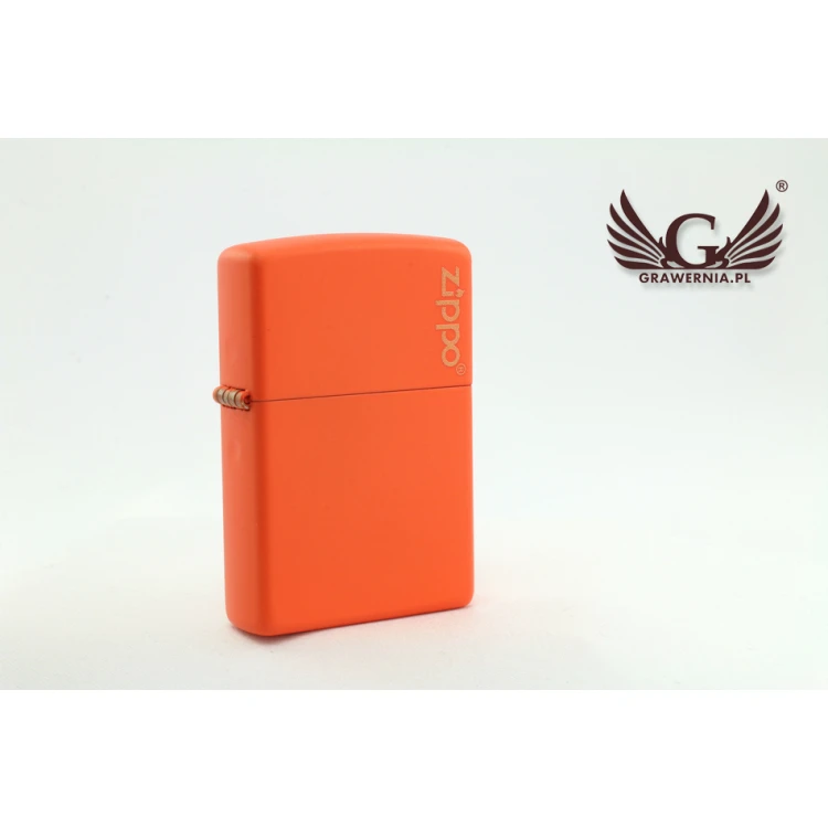 ZIPPO Feuerzeug Orange Matte Logo - ZIP035