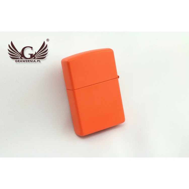 ZIPPO Feuerzeug Orange Matte Logo - ZIP035