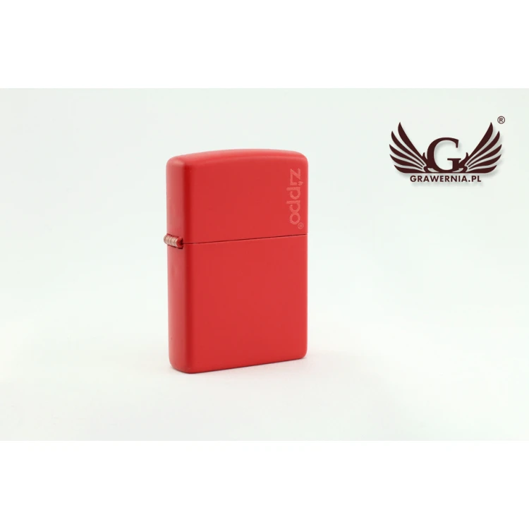 ZIPPO Feuerzeug Red Matte Logo - ZIP010