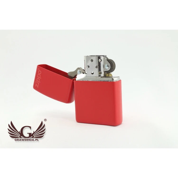 ZIPPO Feuerzeug Red Matte Logo - ZIP010