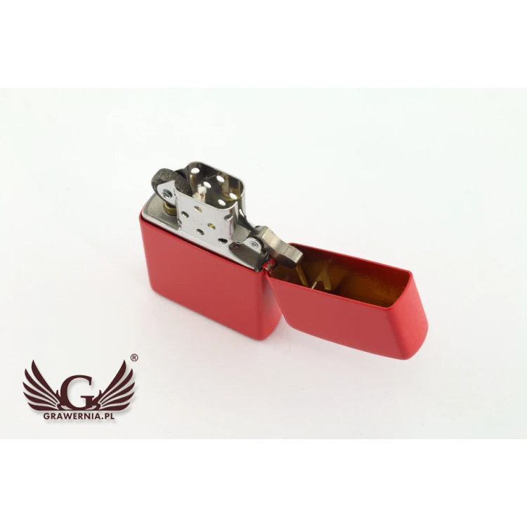 ZIPPO Feuerzeug Red Matte Logo - ZIP010