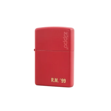 ZIPPO Feuerzeug Red Matte Logo - ZIP010